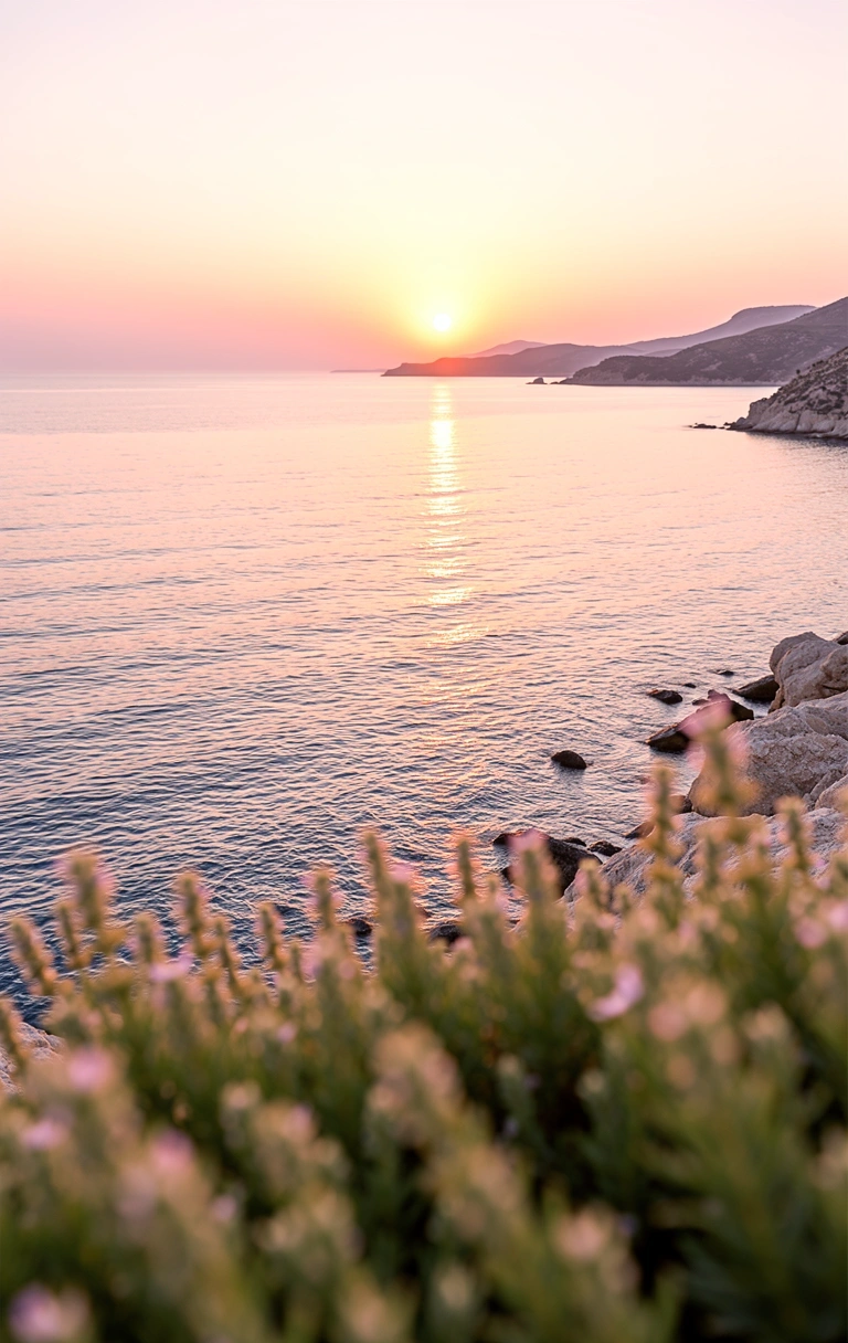 Luce dell'alba sul Mediterraneo